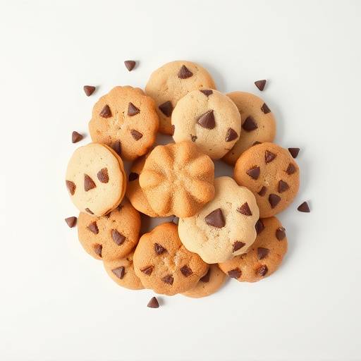 Imagen de diferentes tipos de galletas, simbolizando las cookies de un navegador web.